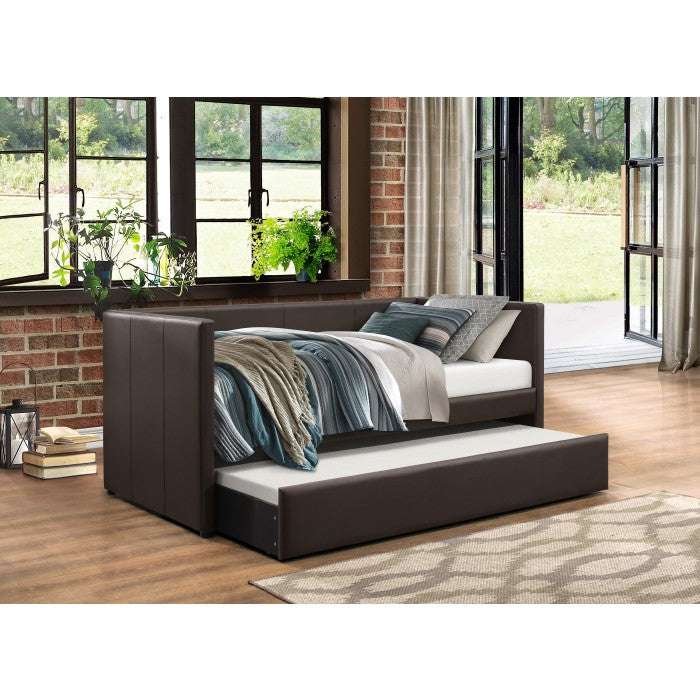 Adra Brown Daybed with Trundle - Ornate Home