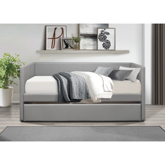 Adra Gray Daybed with Trundle - Ornate Home