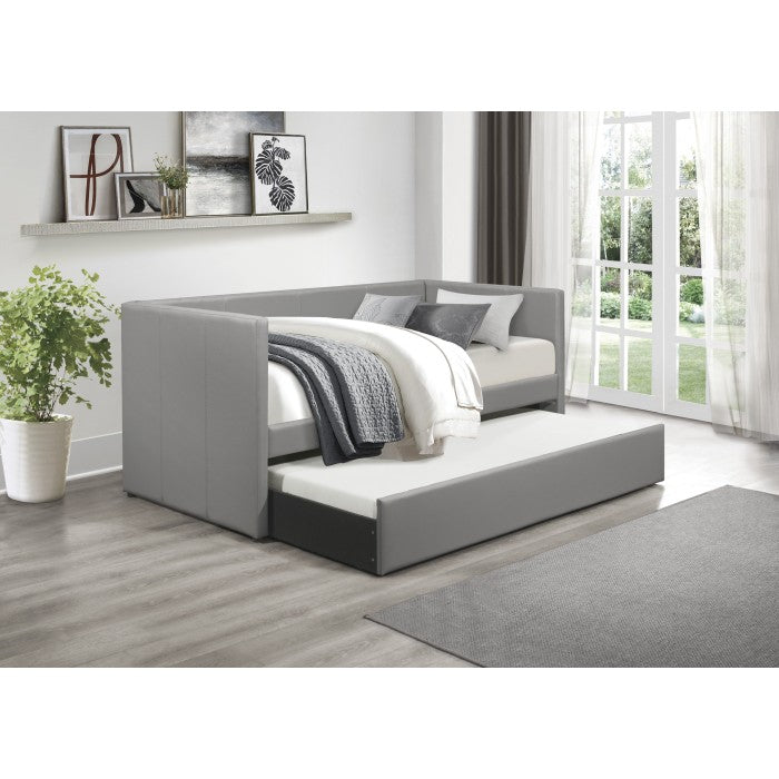 Adra Gray Daybed with Trundle - Ornate Home