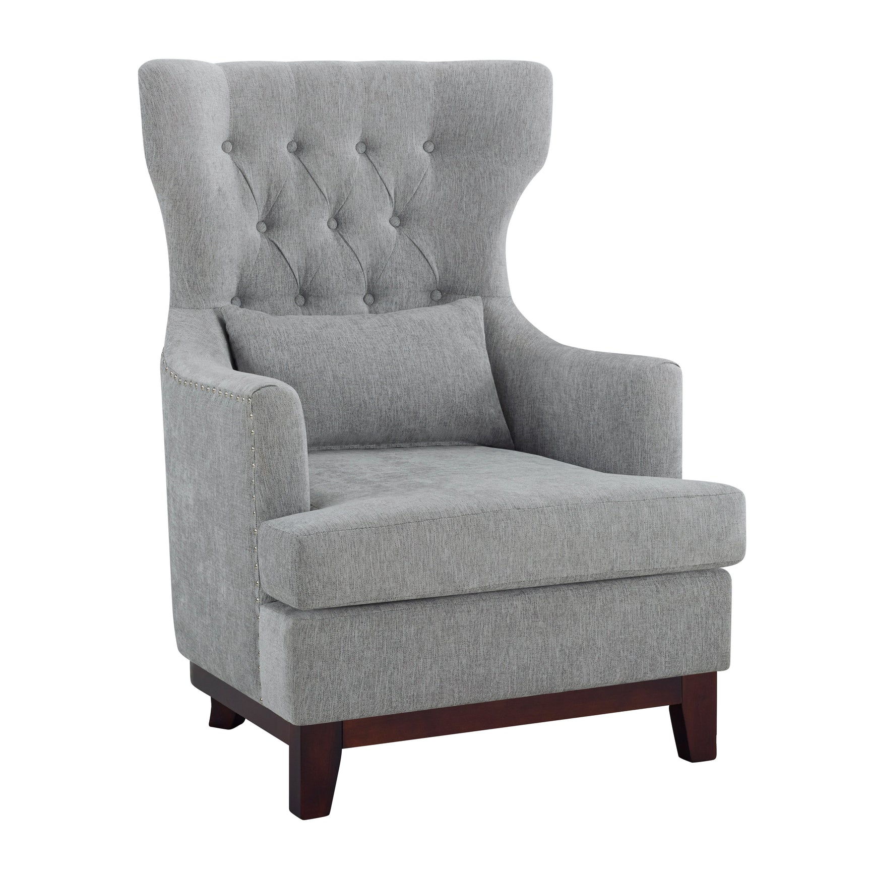 Adriano Light Gray Accent Chair - Ornate Home