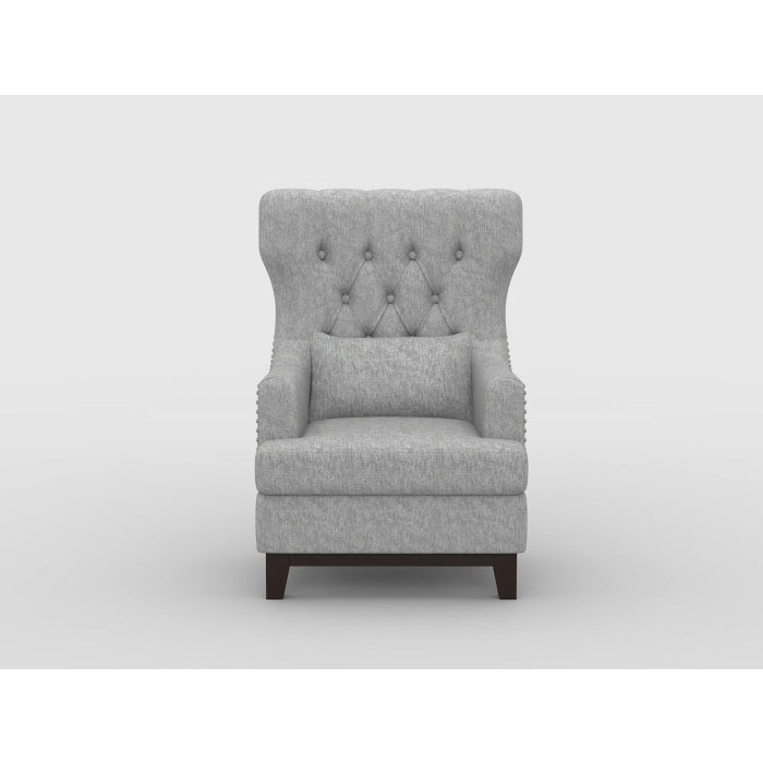 Adriano Light Gray Accent Chair - Ornate Home
