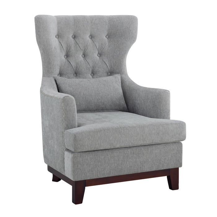 Adriano Light Gray Accent Chair - Ornate Home