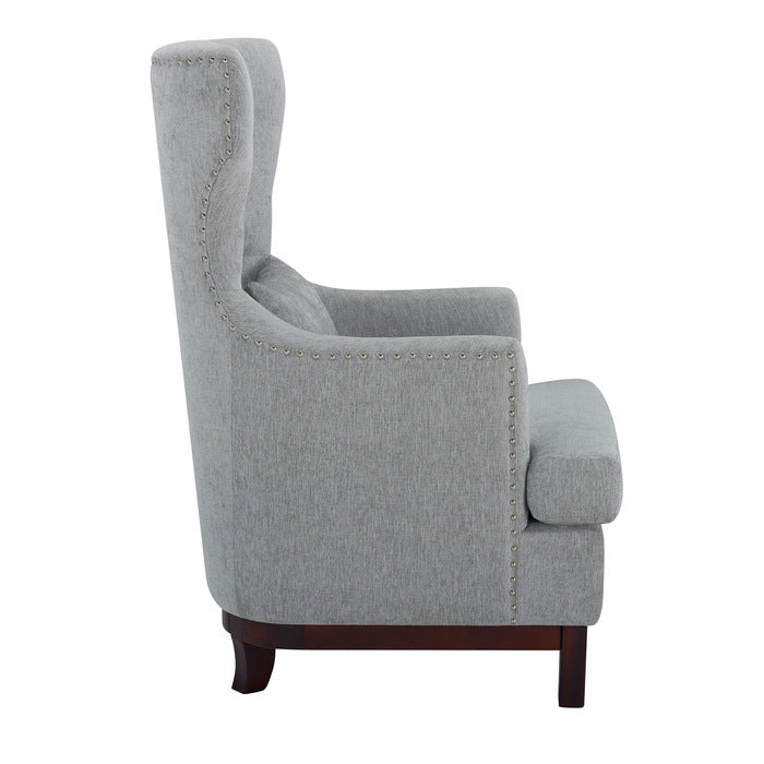 Adriano Light Gray Accent Chair - Ornate Home