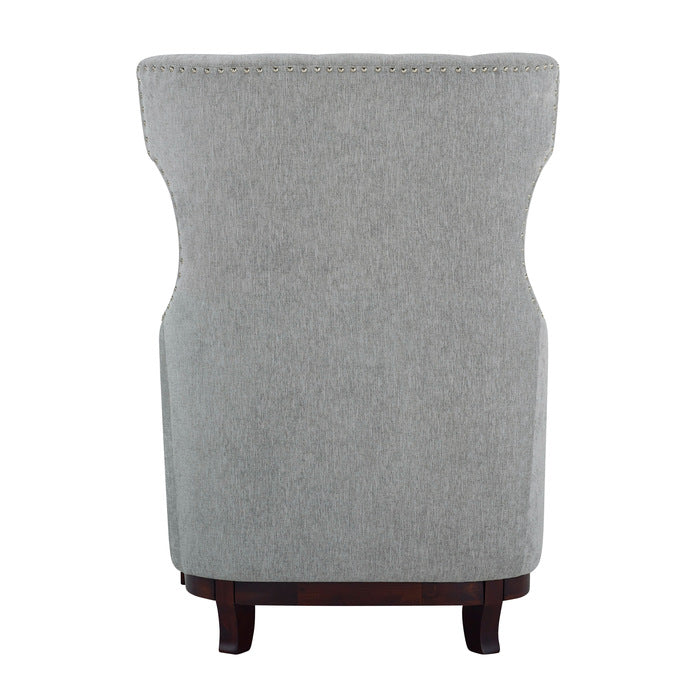 Adriano Light Gray Accent Chair - Ornate Home
