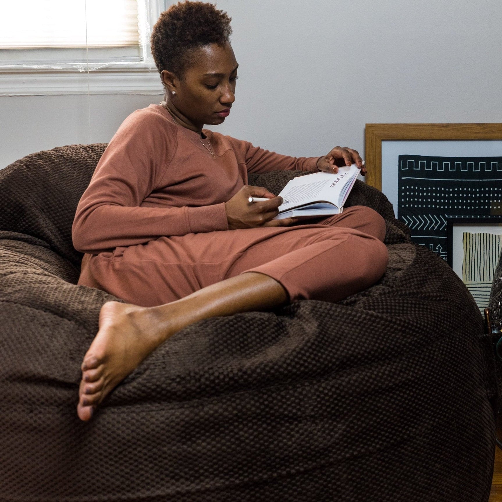 Adult Bean Bag Chair - Full - NEST Chenille - Ornate Home