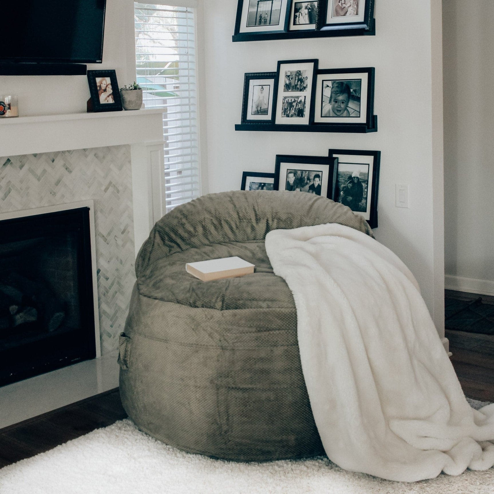 Adult Bean Bag Chair - King - NEST Chenille - Ornate Home