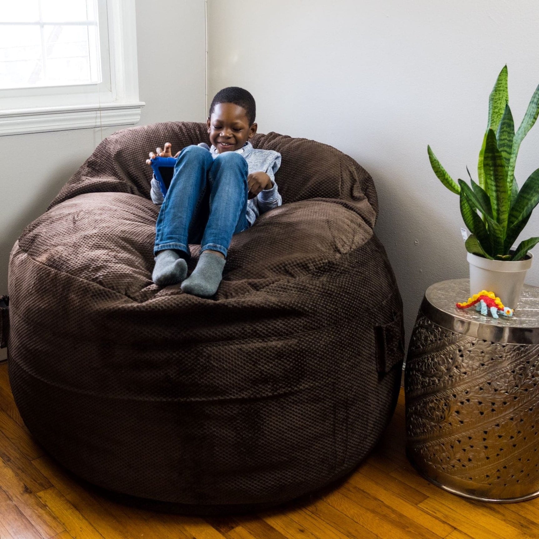 Adult Bean Bag Chair - Queen - NEST Chenille - Ornate Home