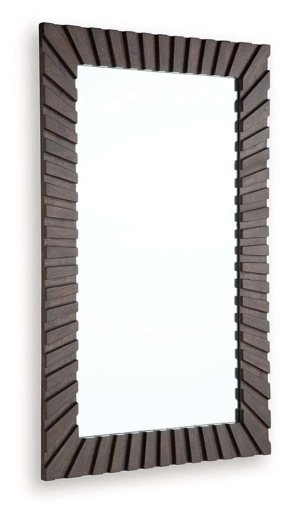 Advin Dark Brown Accent Mirror (Online Special Price) - Ornate Home