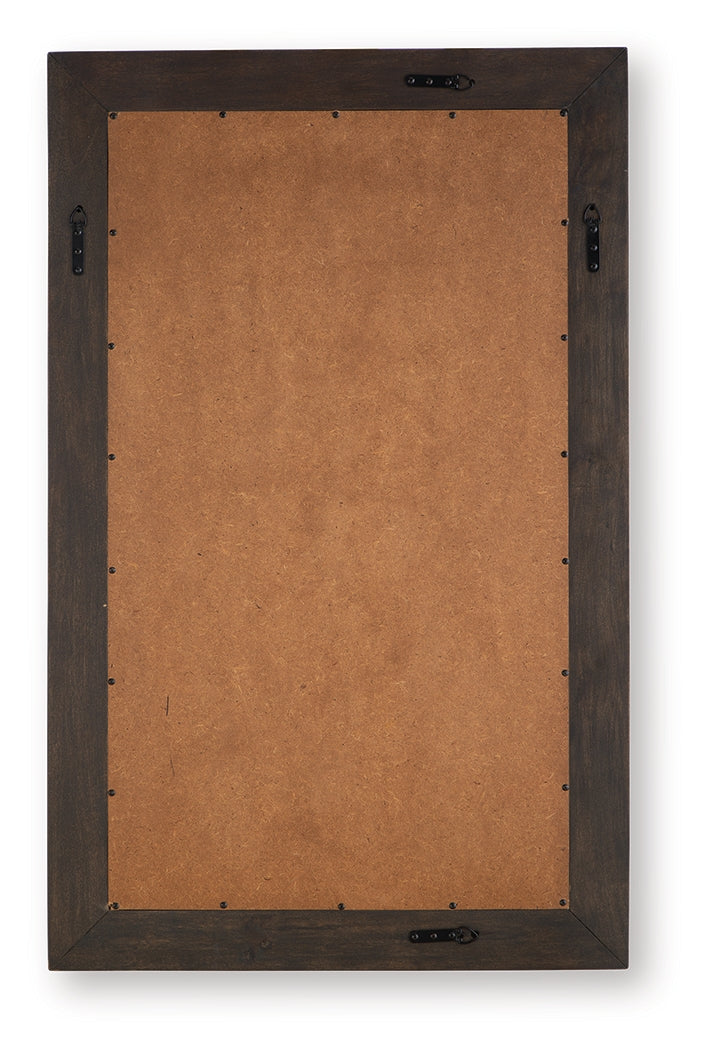 Advin Dark Brown Accent Mirror - Ornate Home