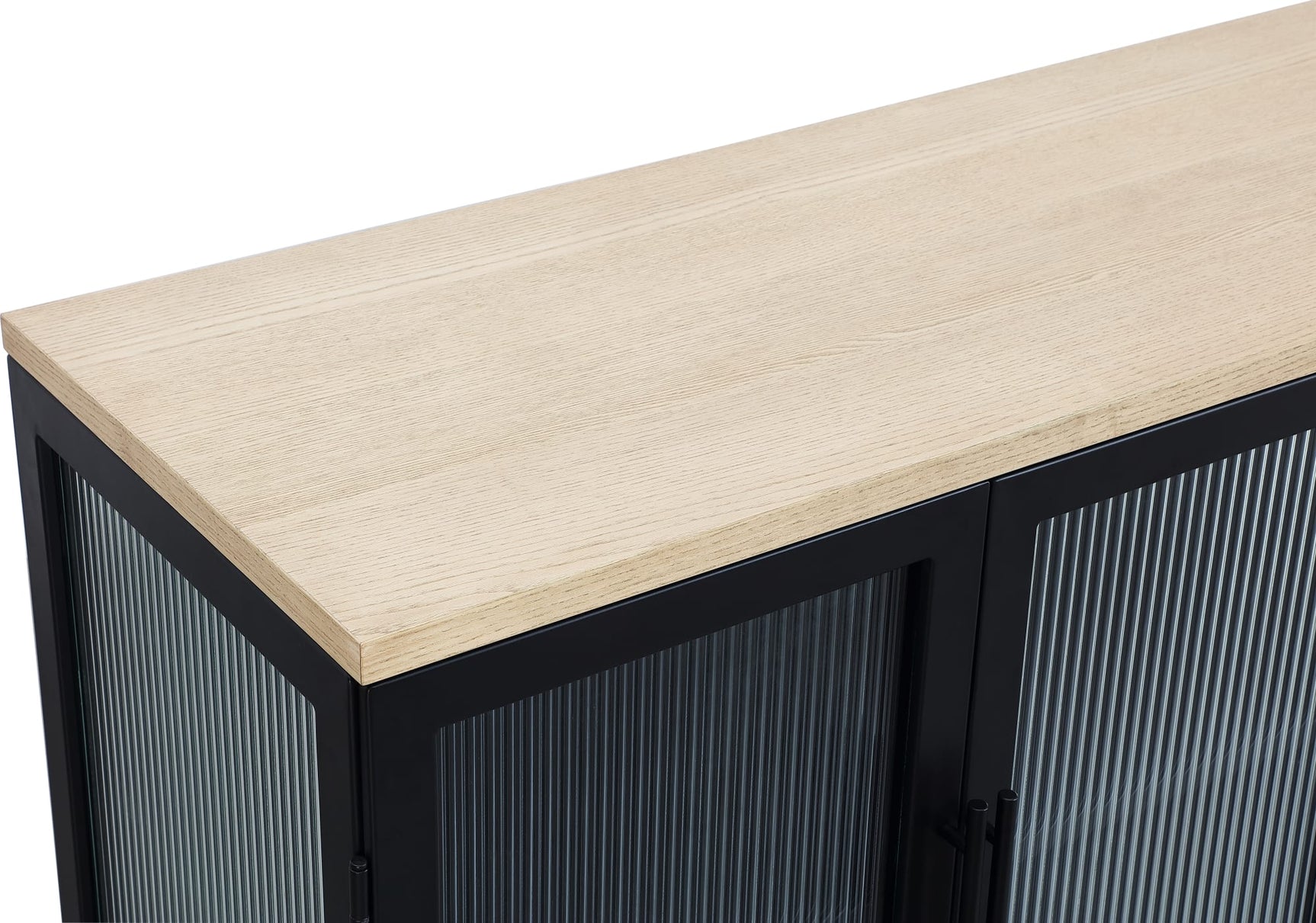 Aere Natural Ash/Black Sideboard - Ornate Home