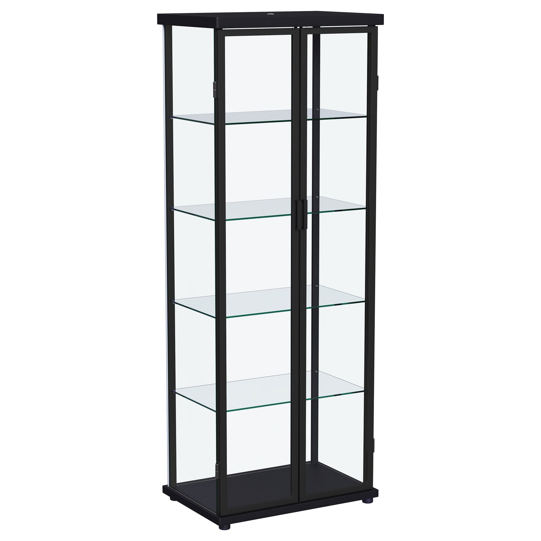 Aero Black Curio Cabinet - Ornate Home