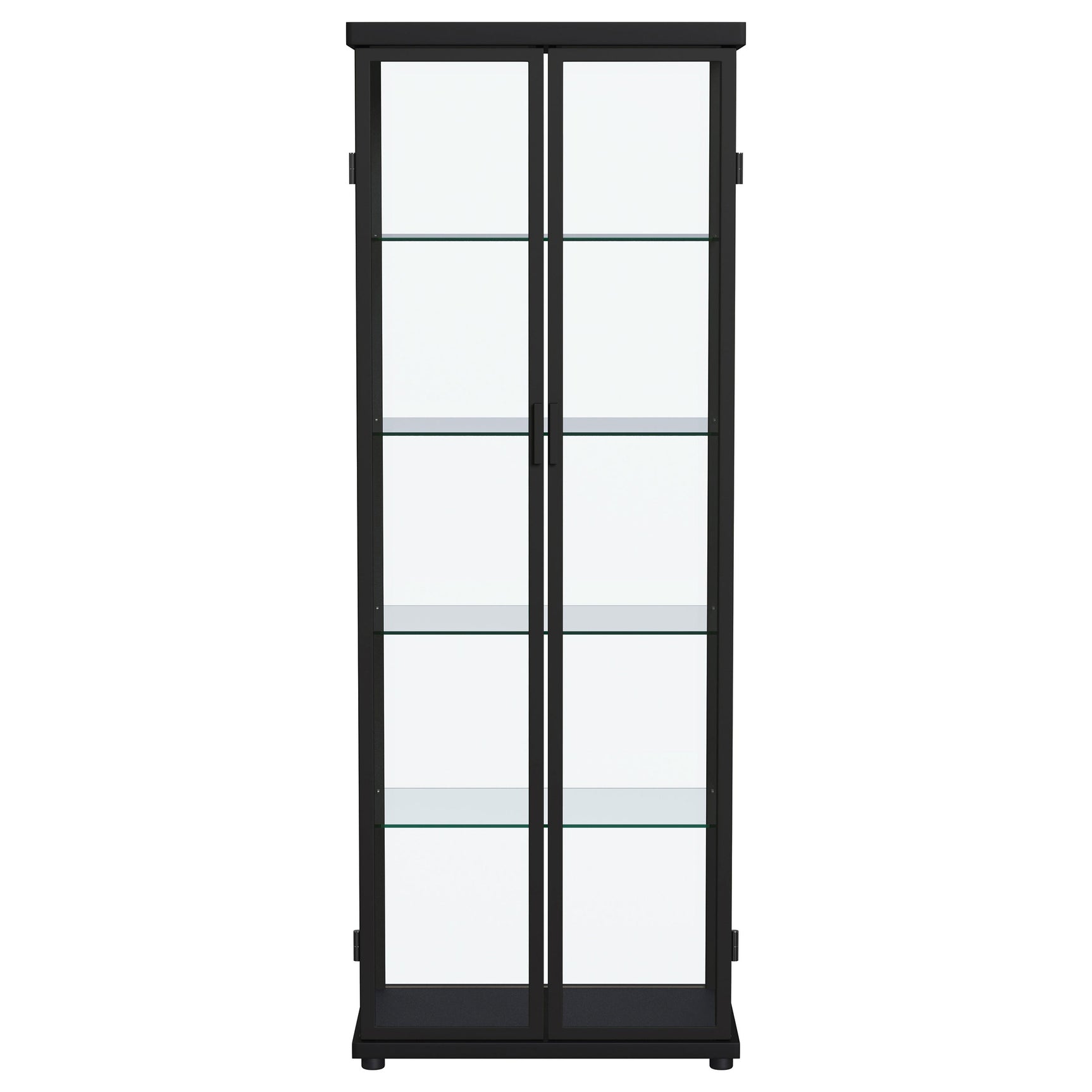 Aero Black Curio Cabinet - Ornate Home