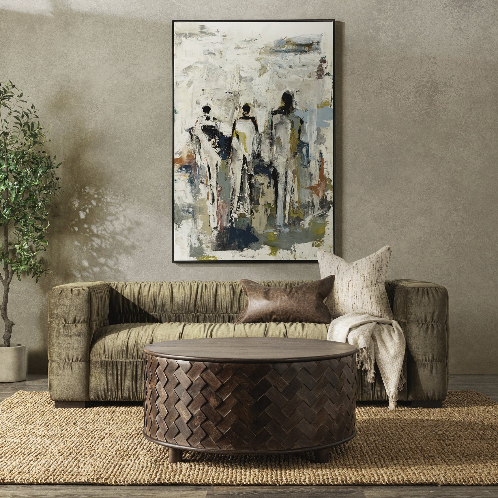 Afeela Fern Green Sofa - Ornate Home