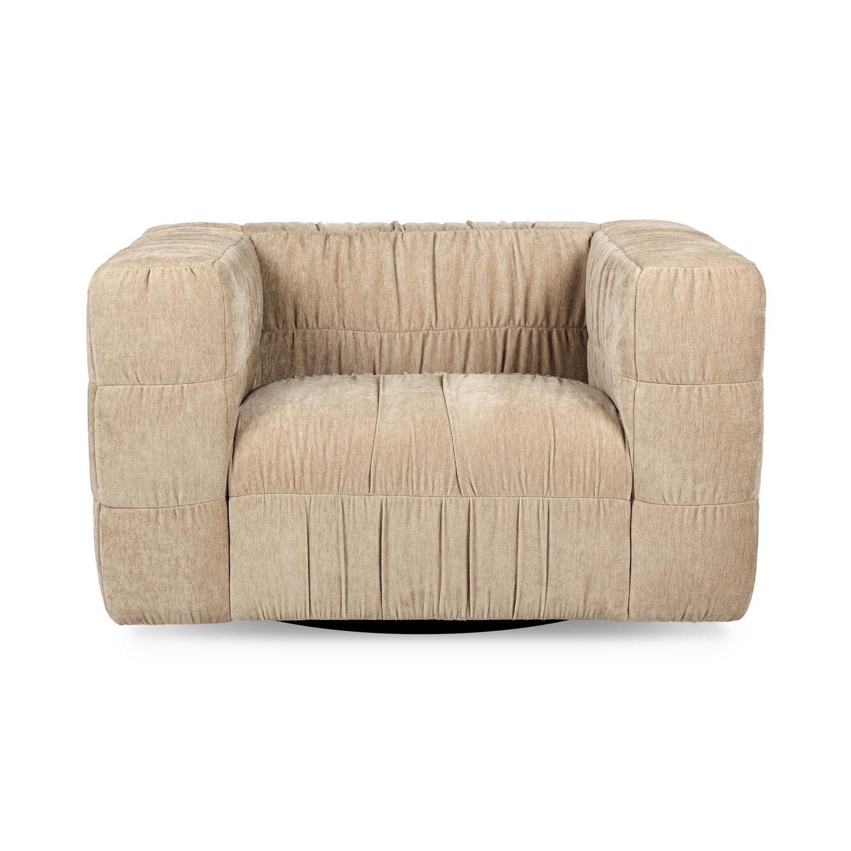 Afeela French Vanilla Upholstered Swivel Chair - Ornate Home