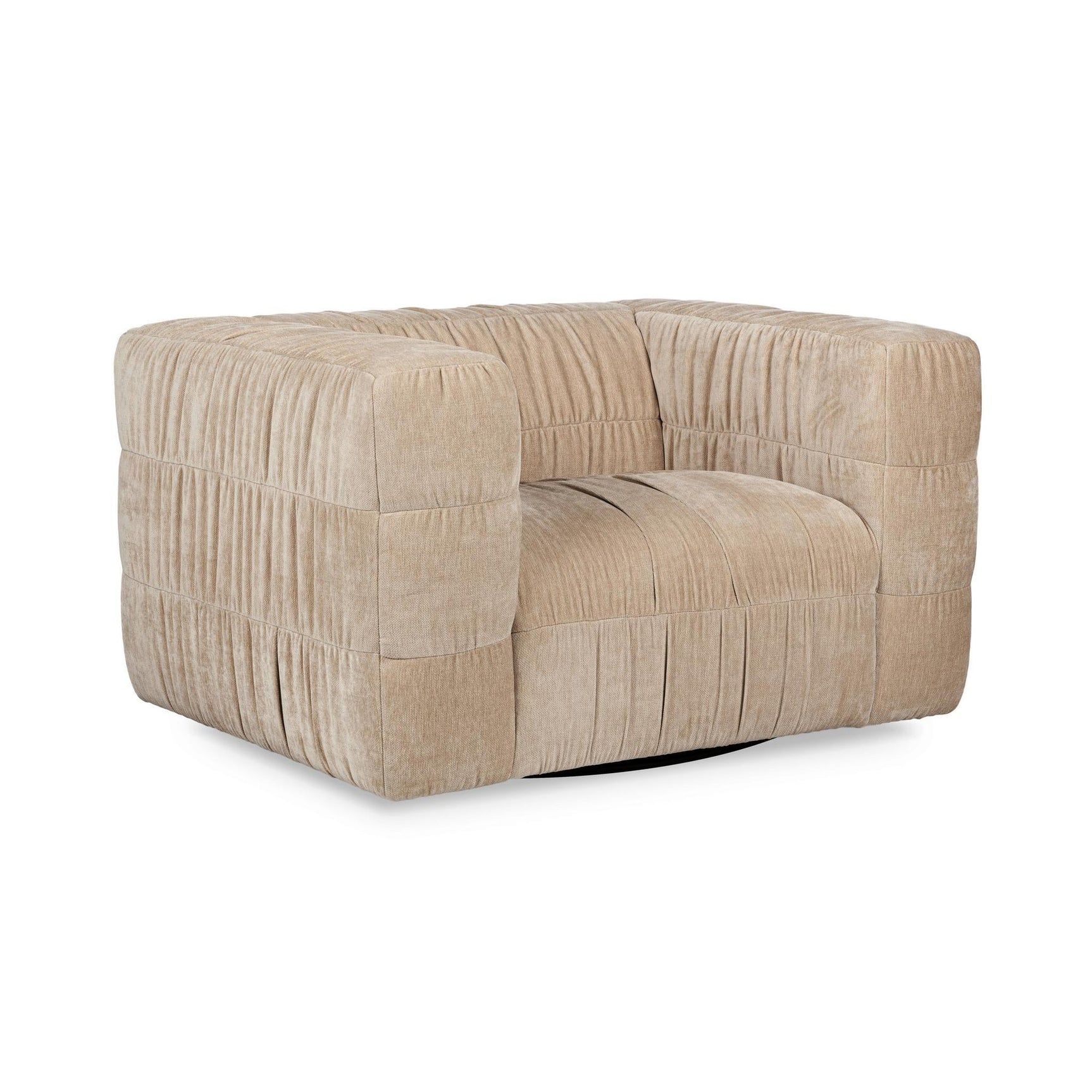 Afeela French Vanilla Upholstered Swivel Chair - Ornate Home