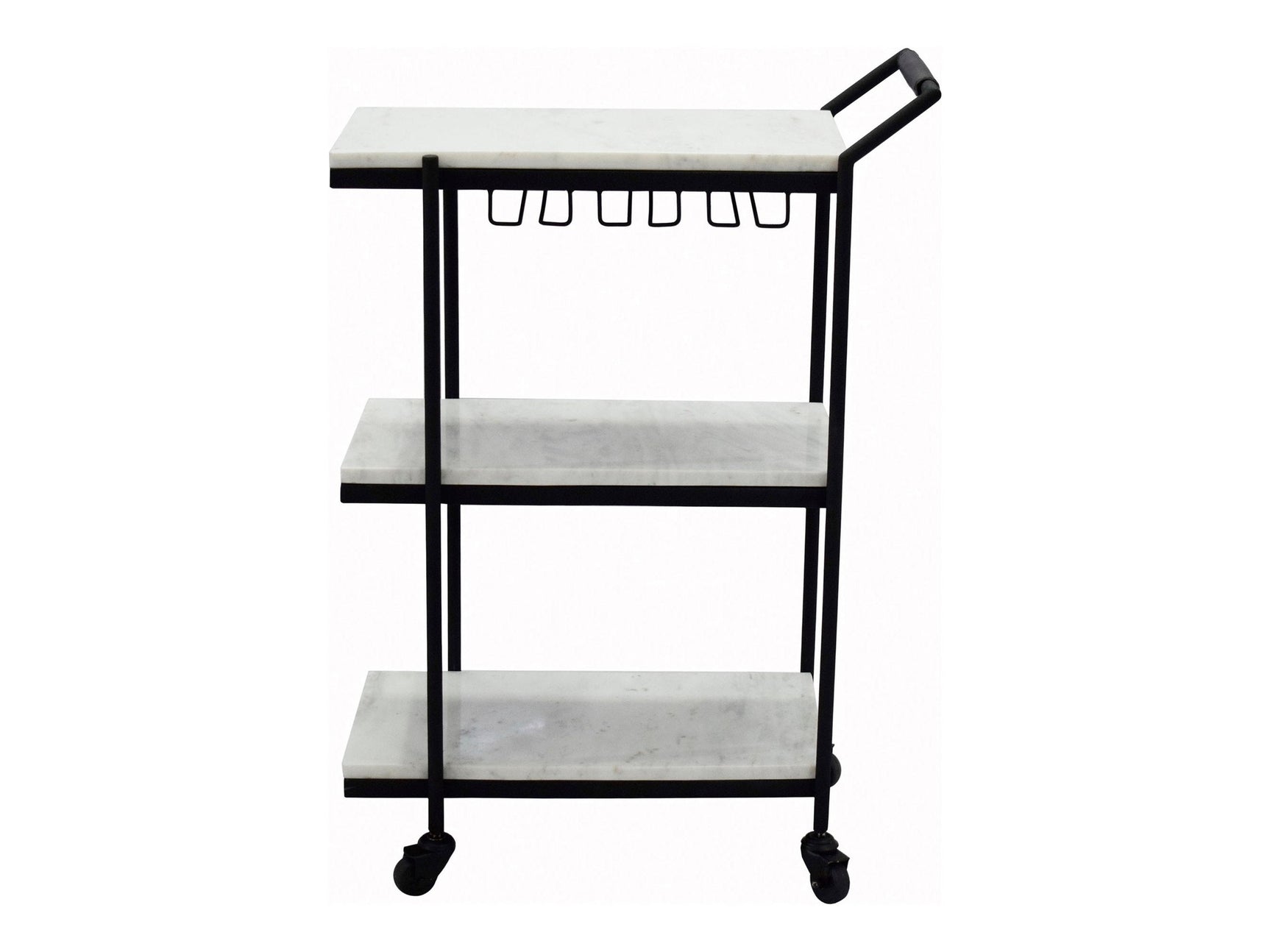 After Hours White Bar Cart - Ornate Home