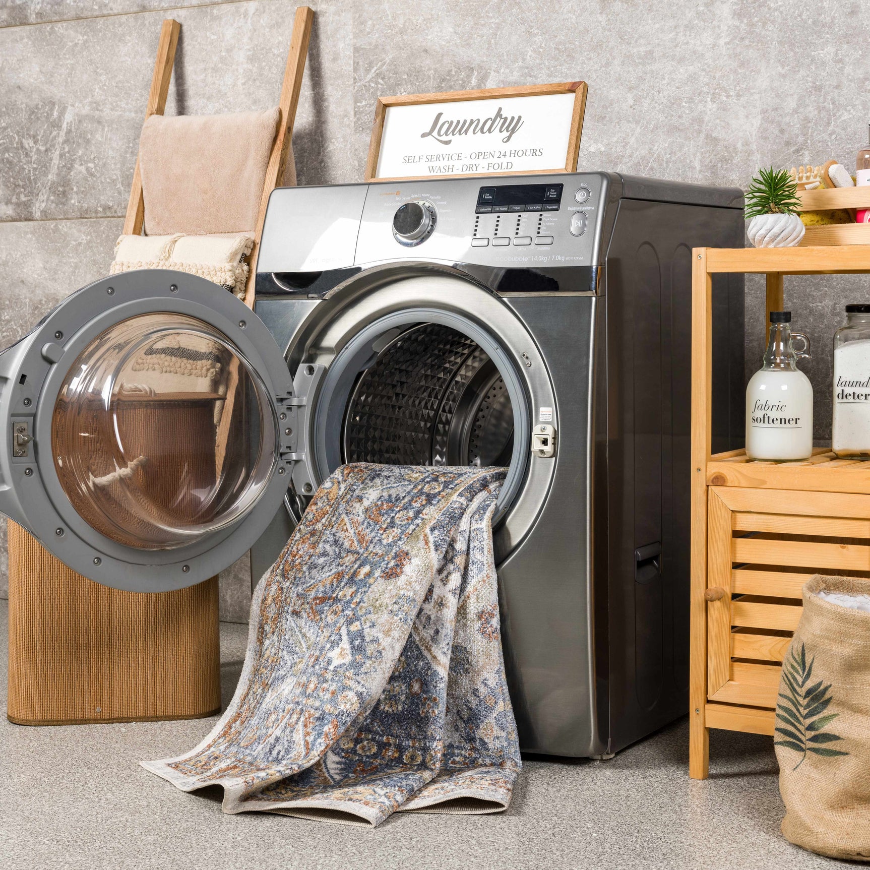 Afya Washable Area Rug - Ornate Home