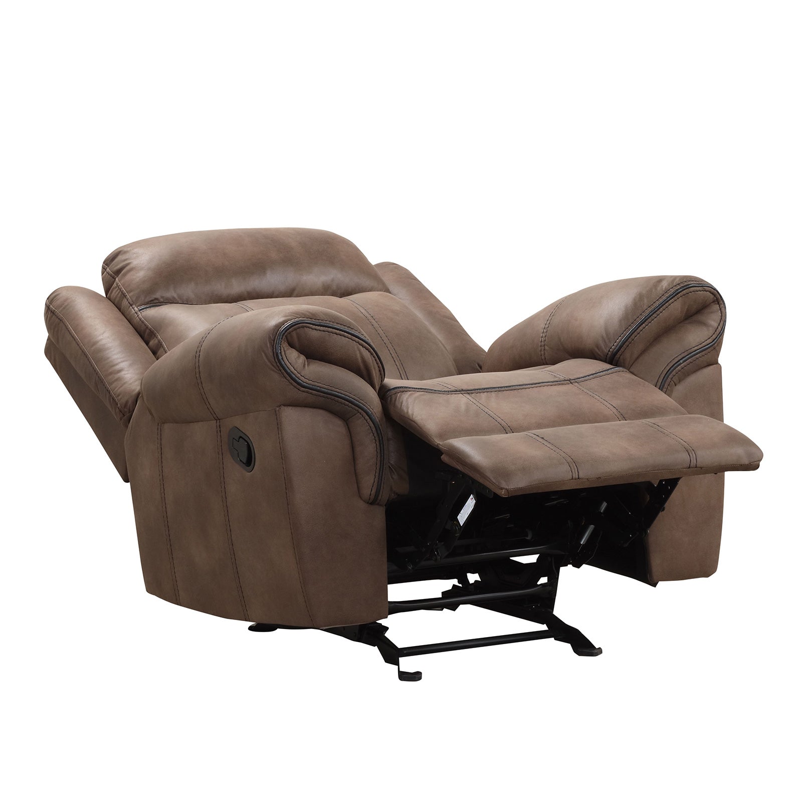Agata Brown Glider Recliner - Ornate Home