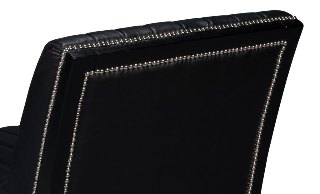 Agave Black Slipper Chair - Ornate Home