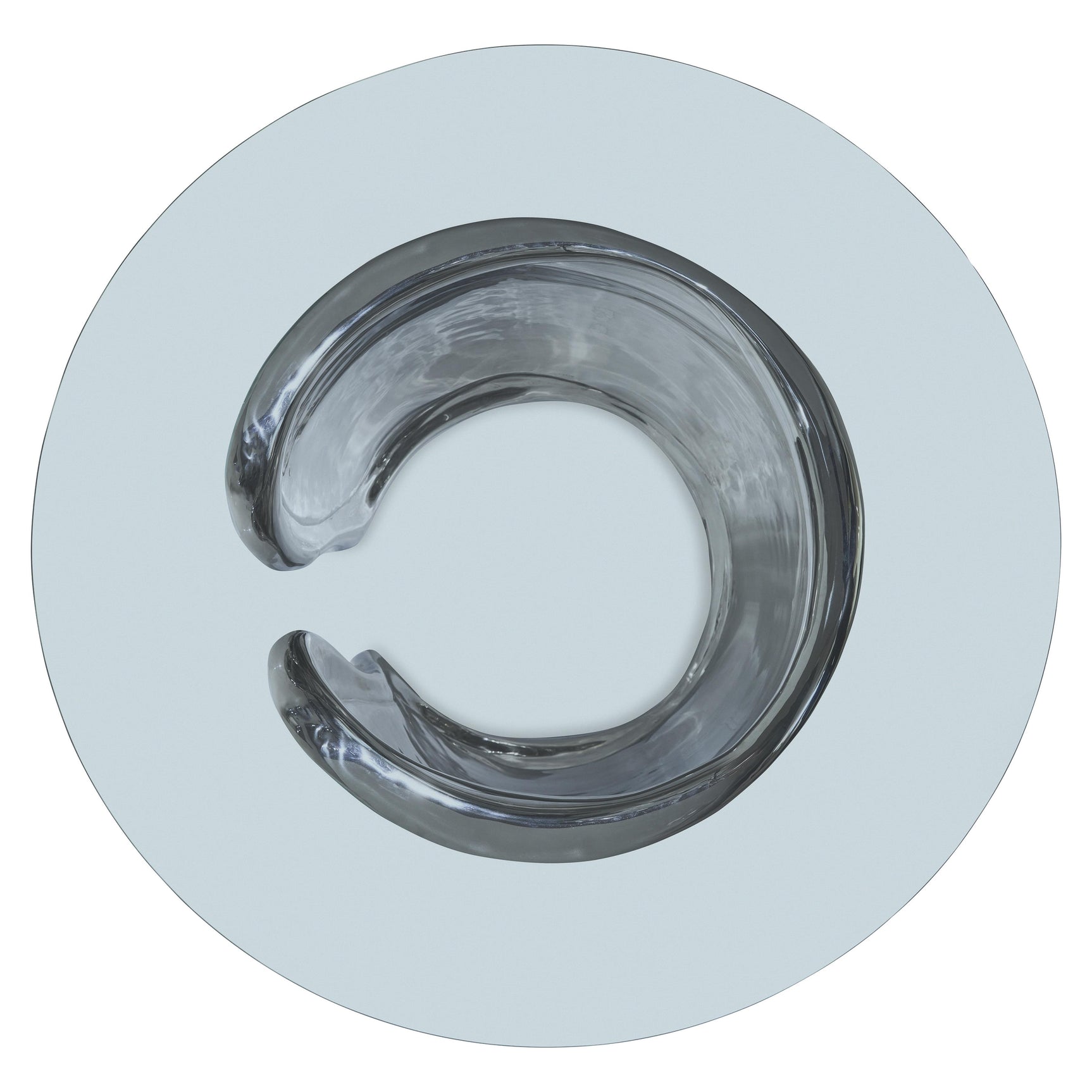 Agnes Clear/Polished Stainless Steel 60" Dining Table - Ornate Home