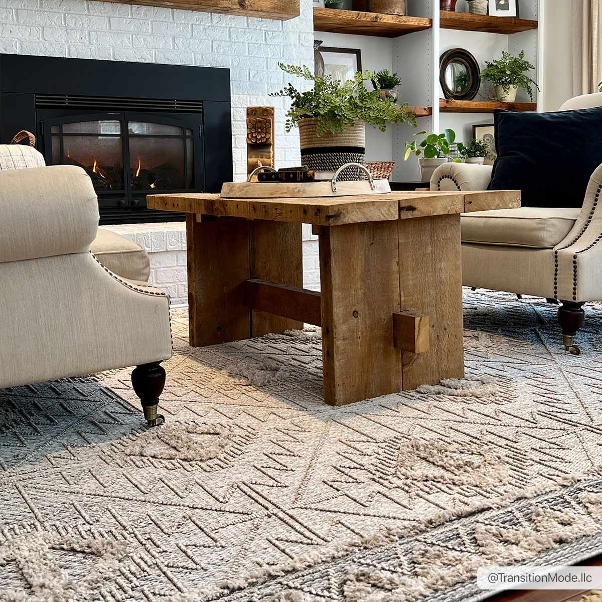 Agoo High-Low Pile Rustic Rug - Ornate Home