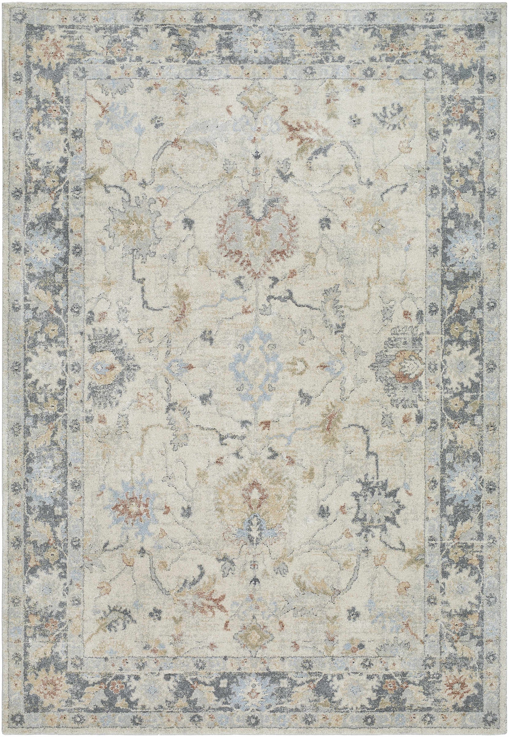 Ahmaud Beige & Light Gray Thick Luxe Area Rug - Ornate Home
