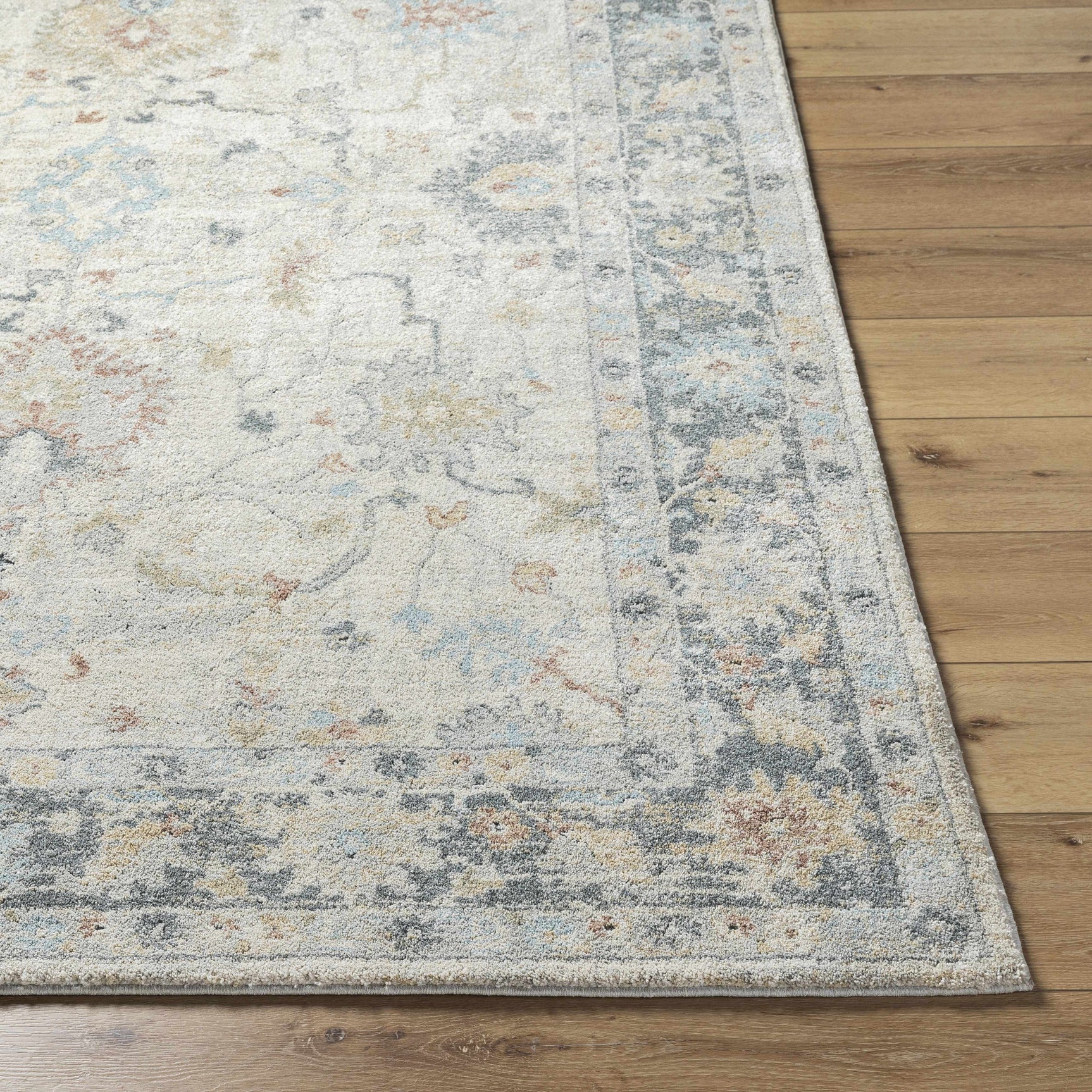 Ahmaud Beige & Light Gray Thick Luxe Area Rug - Ornate Home