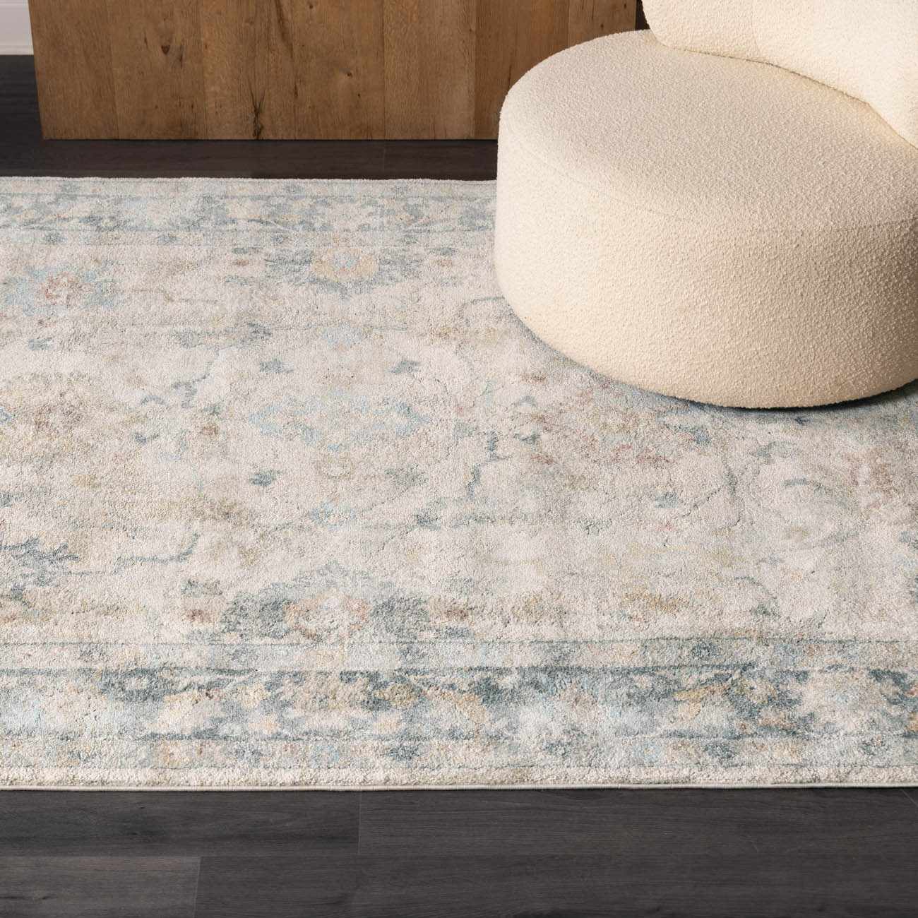 Ahmaud Beige & Light Gray Thick Luxe Area Rug - Ornate Home