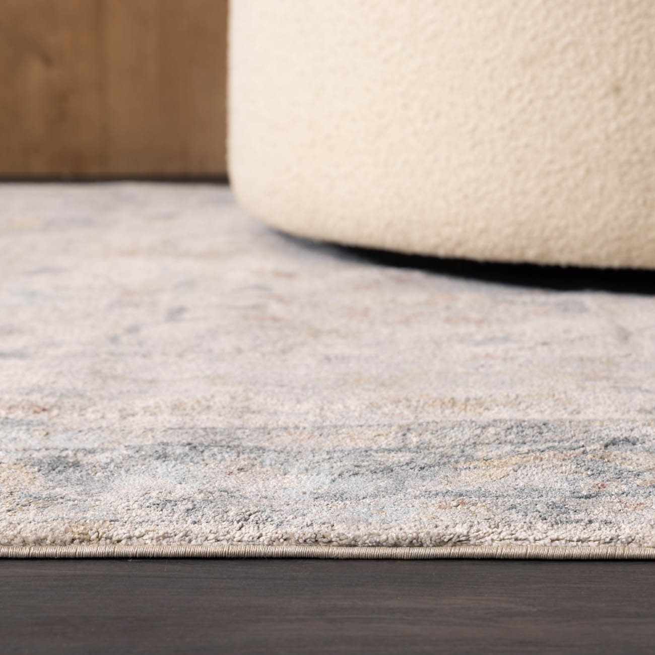 Ahmaud Beige & Light Gray Thick Luxe Area Rug - Ornate Home