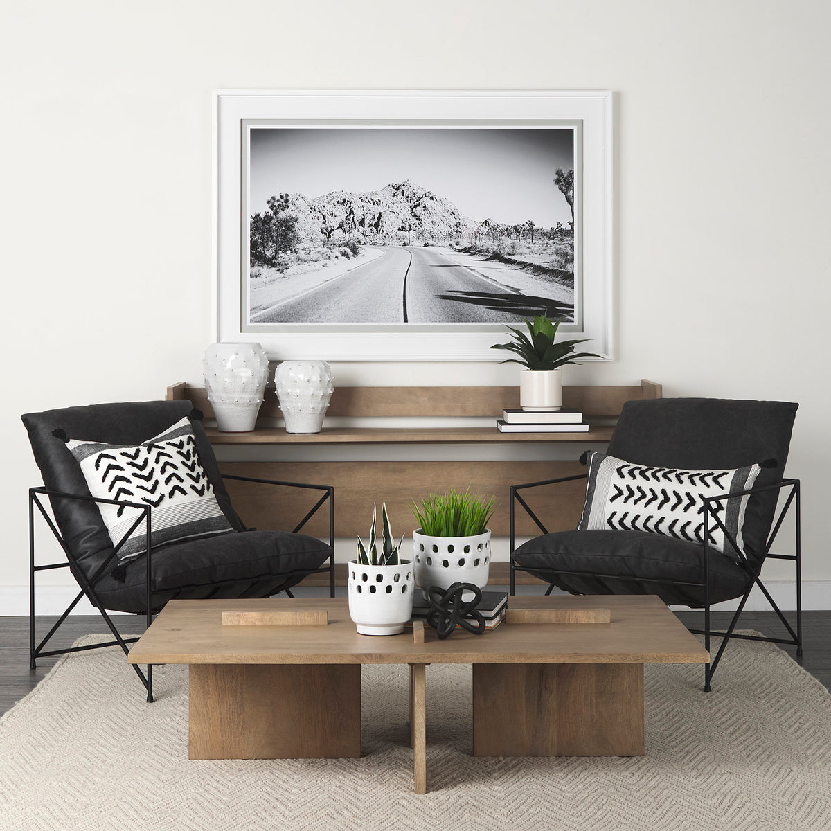 Aida Light Brown Rectangular Wood Coffee Table - Ornate Home
