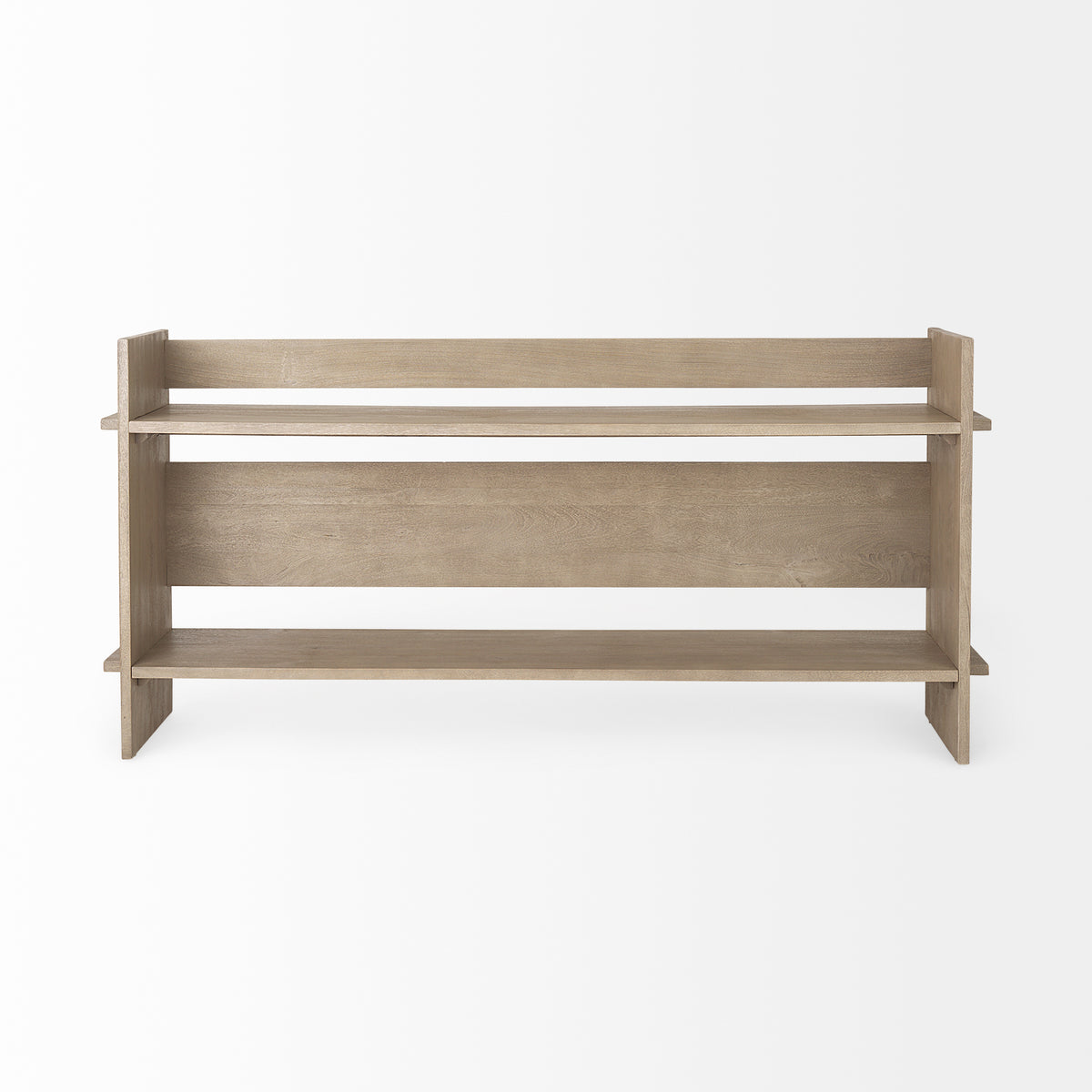 Aida Light Gray Wood Console Table - Ornate Home