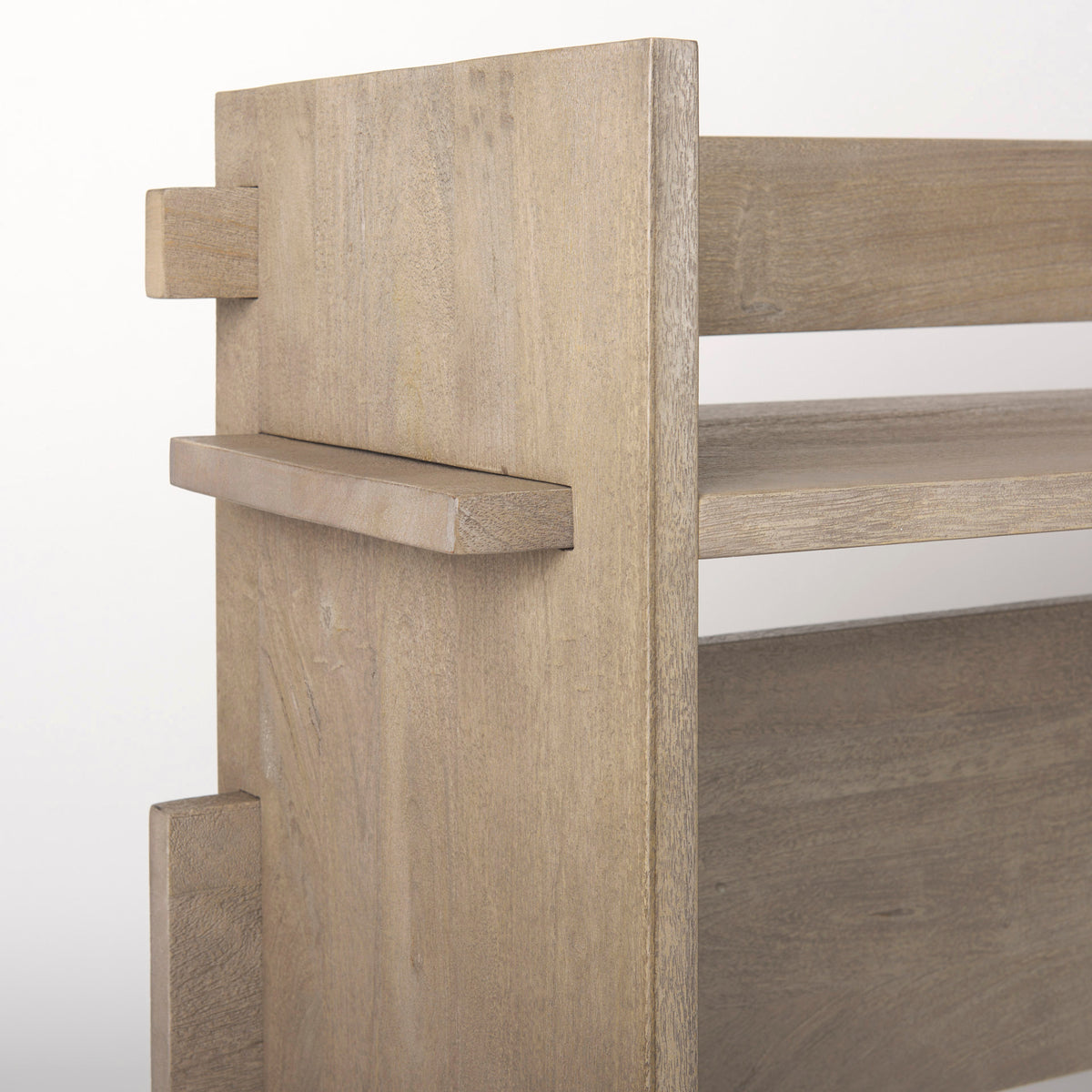 Aida Light Gray Wood Console Table - Ornate Home