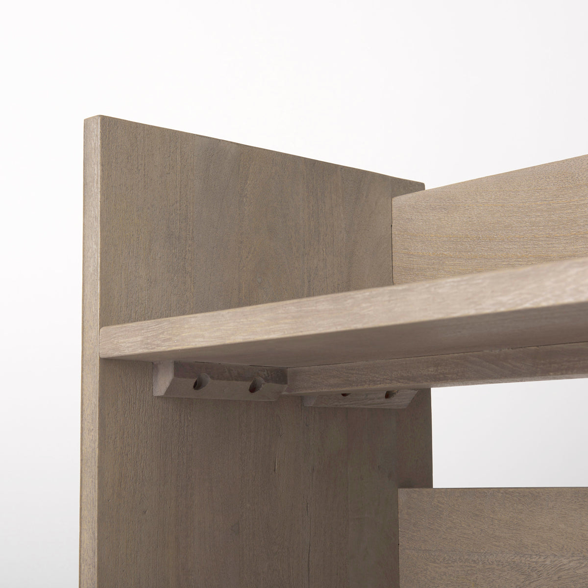 Aida Light Gray Wood Console Table - Ornate Home
