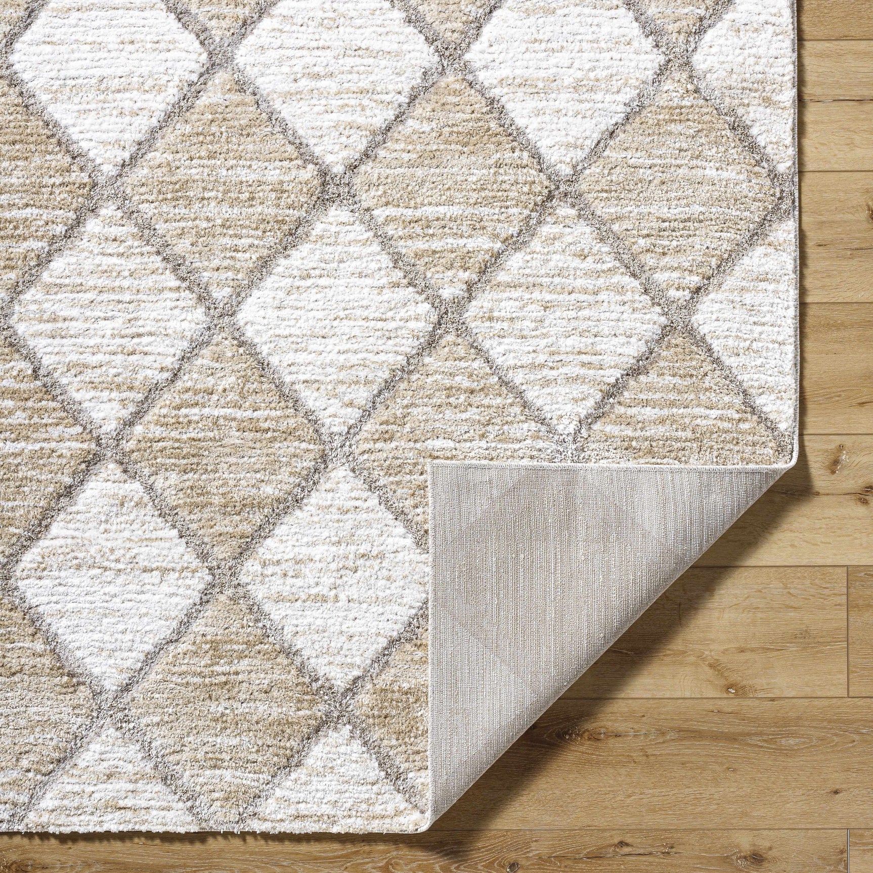 Aideen Cream Shag Area Rug - Clearance - Ornate Home