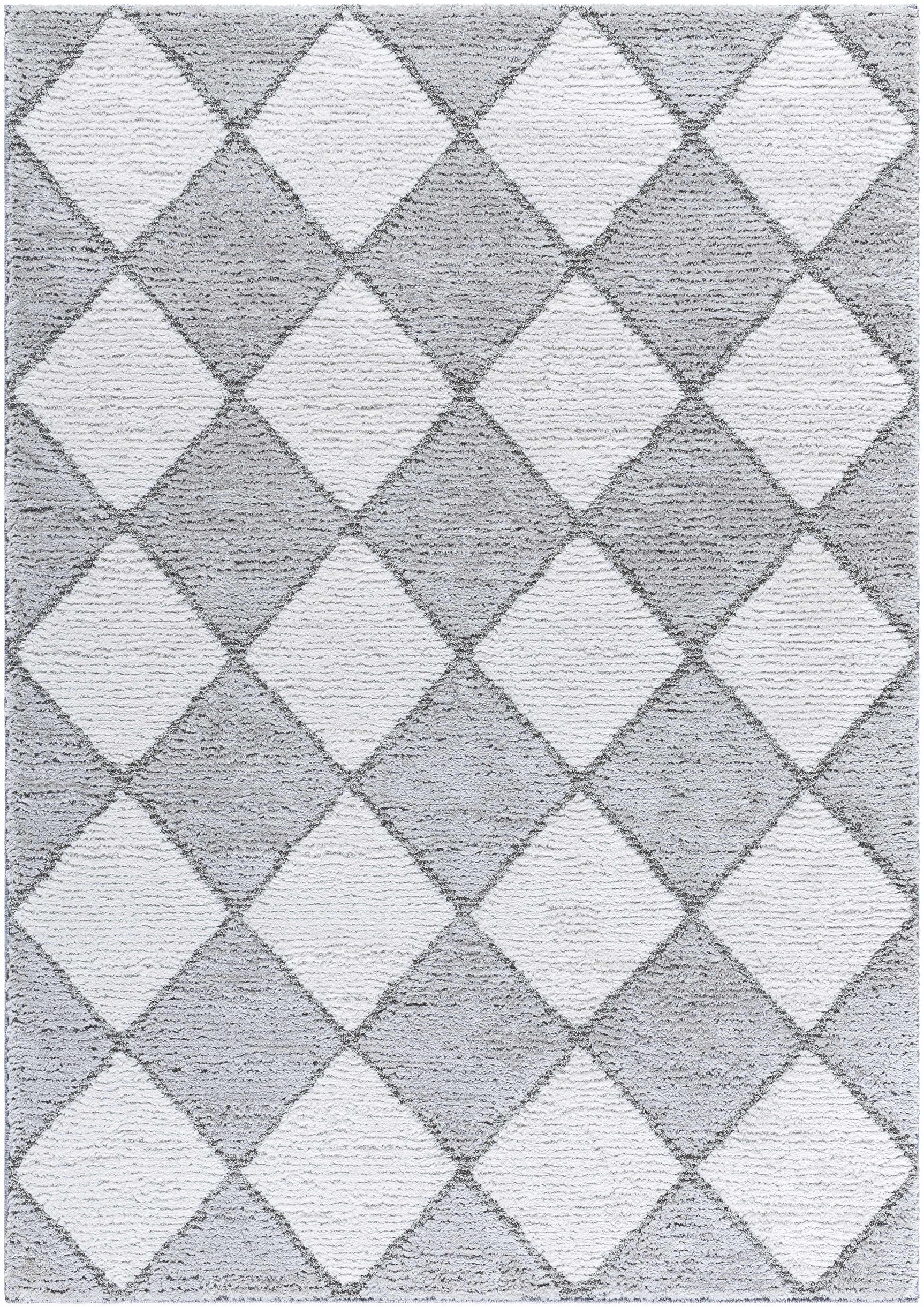 Aideen Gray Shag Area Rug - Clearance - Ornate Home