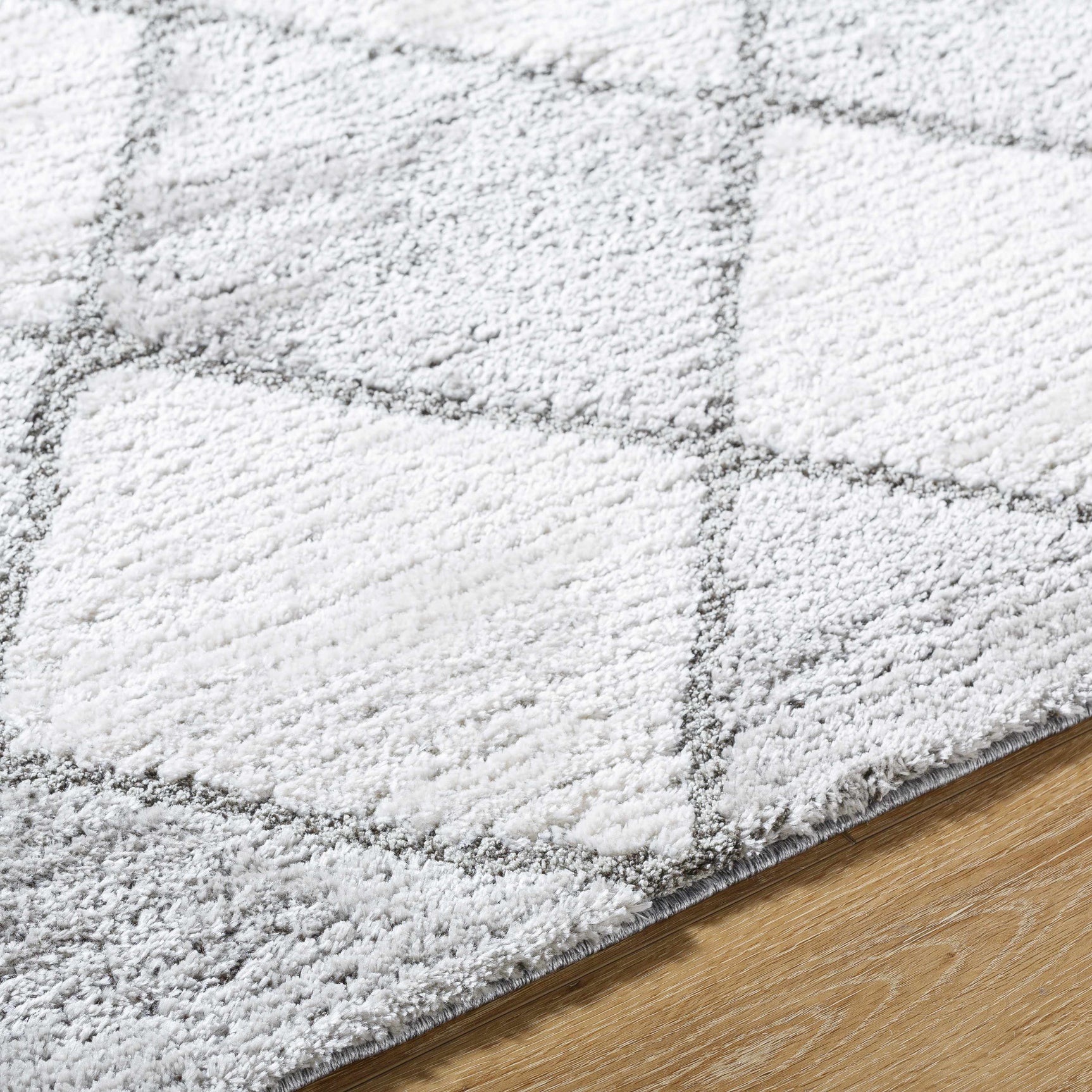 Aideen Gray Shag Area Rug - Clearance - Ornate Home