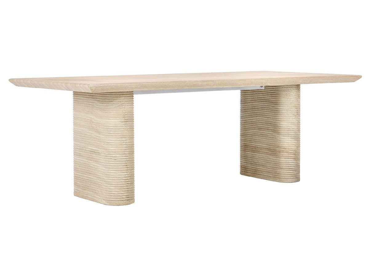Aiden Beige 87" Outdoor Dining Table - Ornate Home
