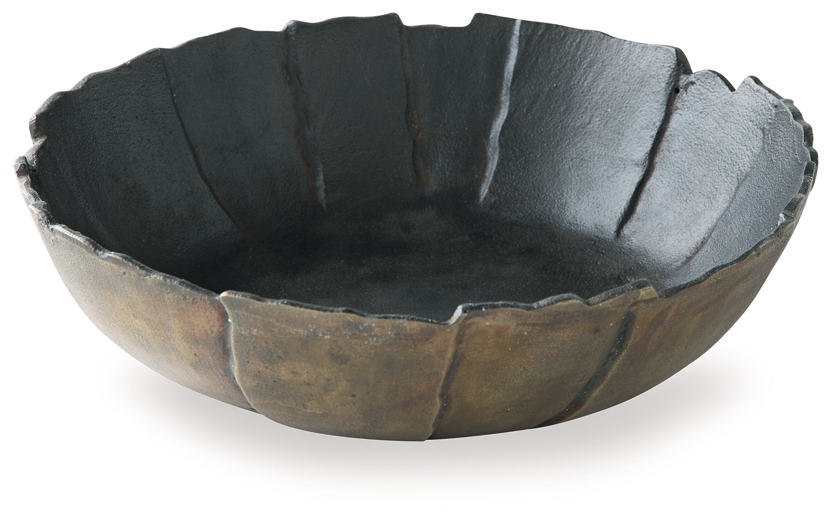 Aidman Black/Antique Gold Bowl - Ornate Home