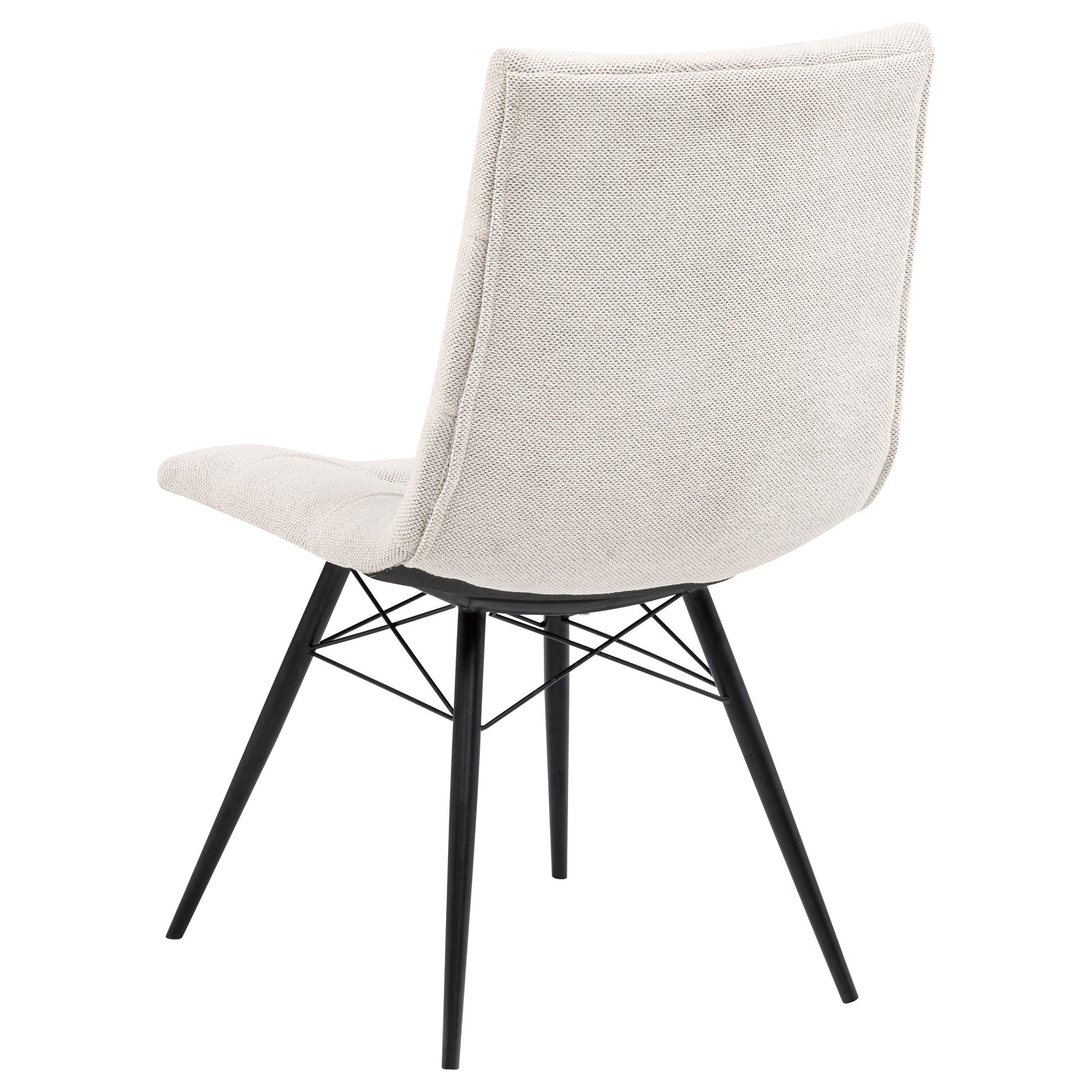 Aiken Saddle/Stone White Fabric Upholstered Dining Side Chair (Set of 4) - Ornate Home