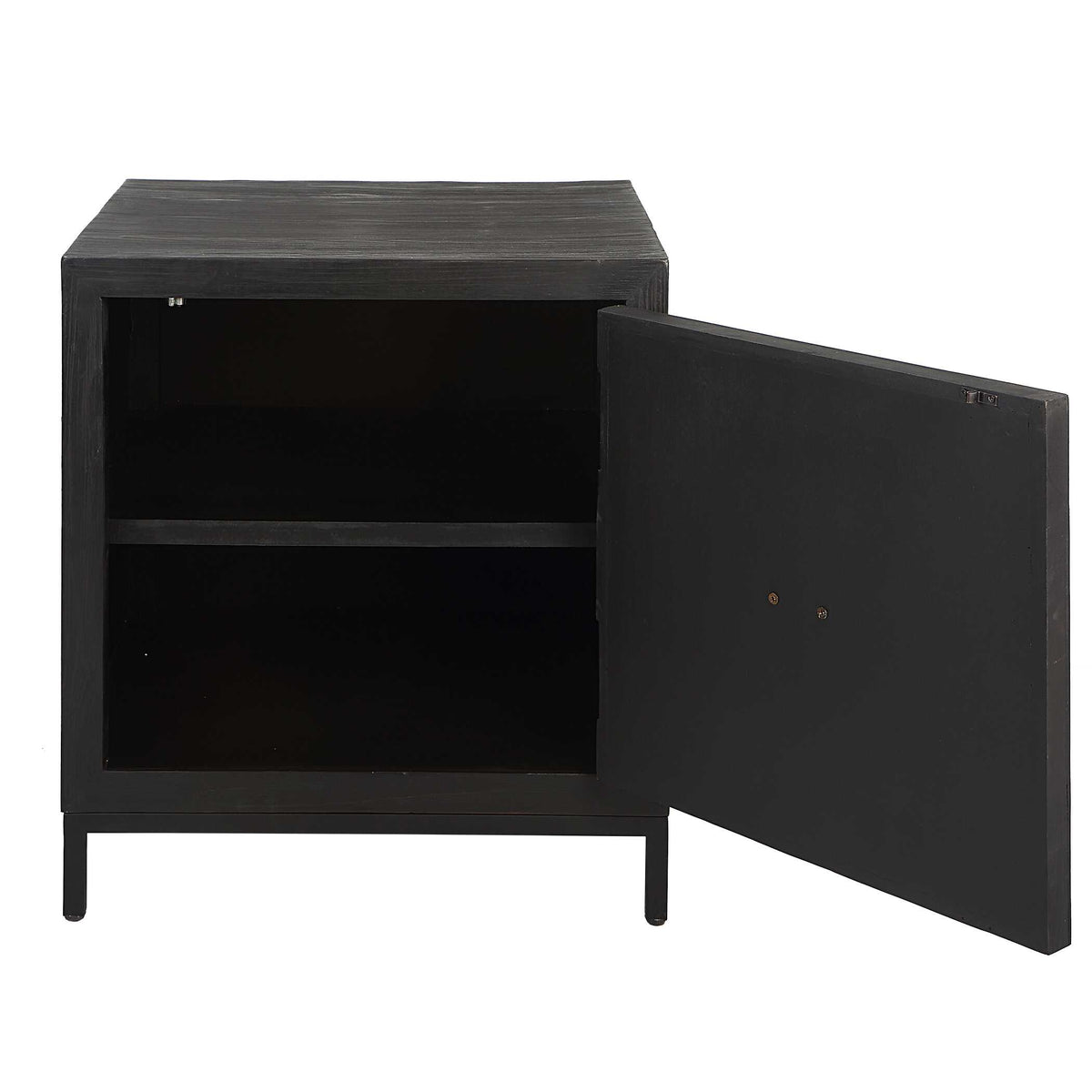 Aiken Woodtone Geometric Cabinet / End Table - Ornate Home