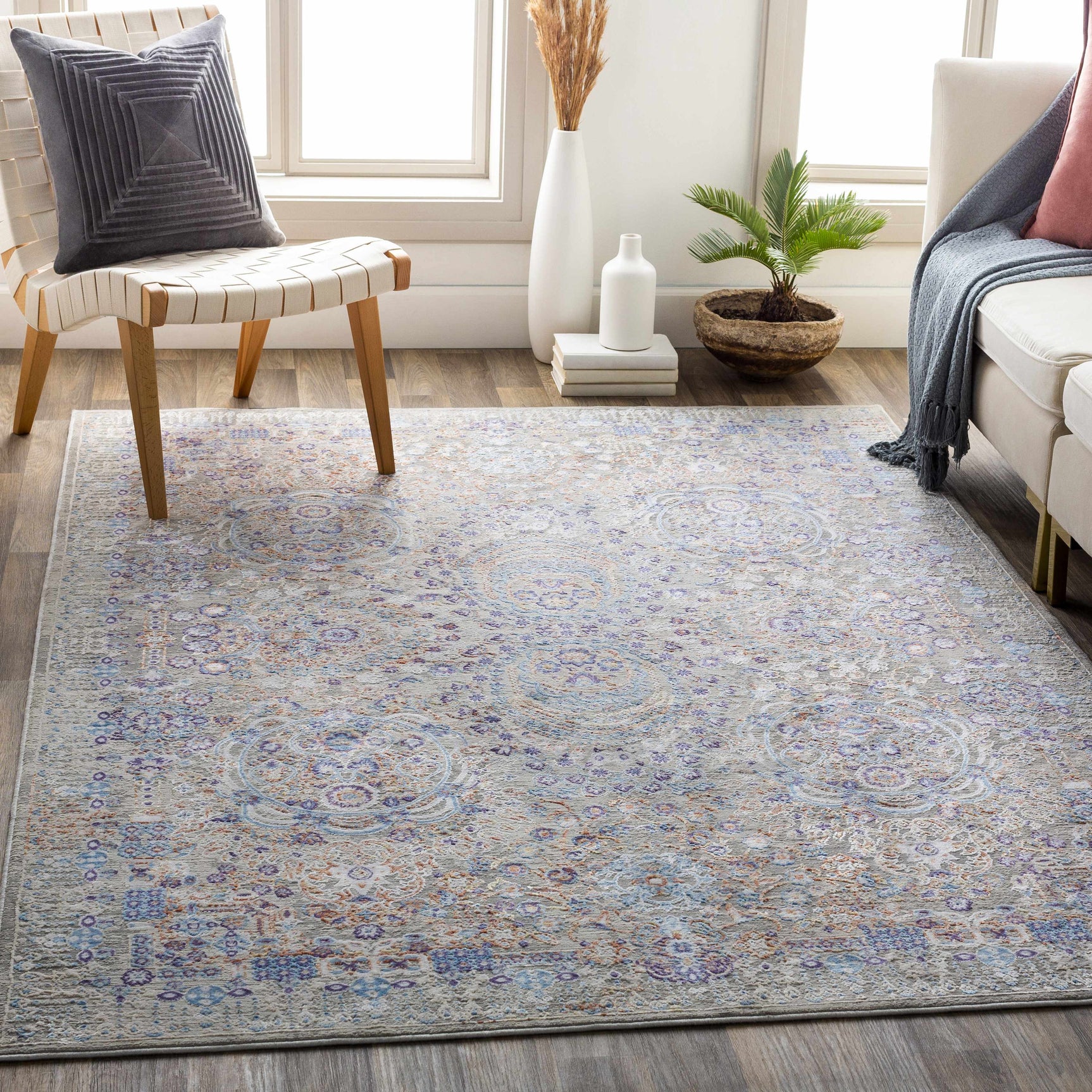 Aisha Abstract Premium Sheen Viscose Rug - Clearance - Ornate Home