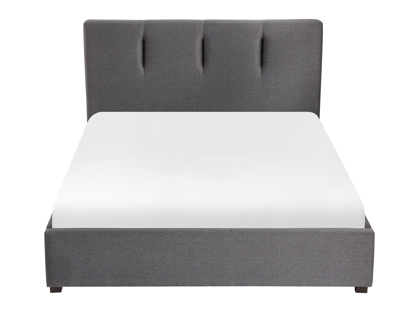 Aitana Graphite Queen Platform Bed (2 Dovetail Drawers) - Ornate Home