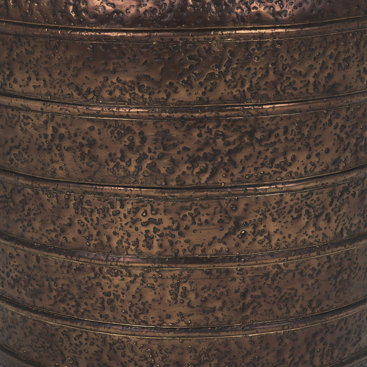 Aivana Antiqued Gold Large Metal Floor Vase - Ornate Home