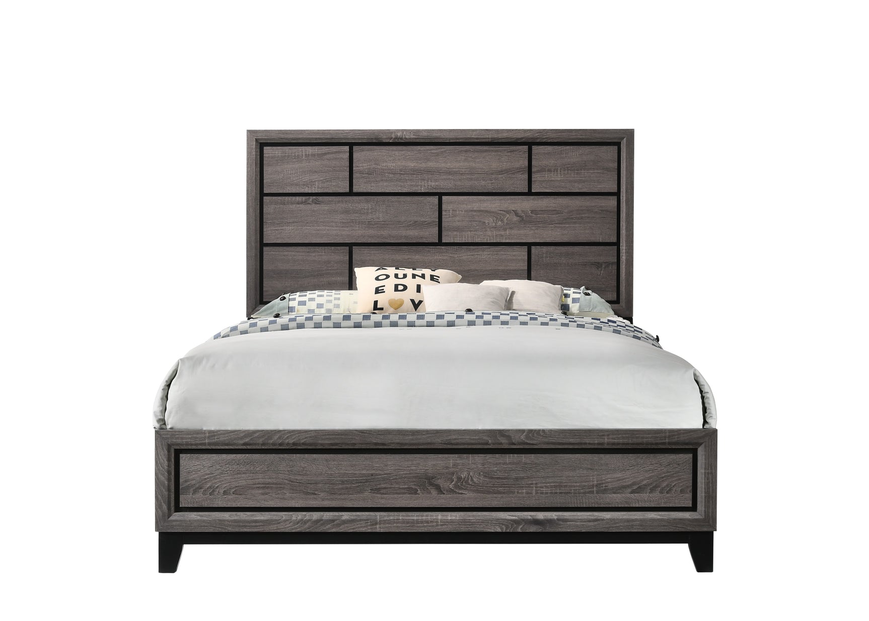 Akerson Gray Panel Bedroom Set - Ornate Home