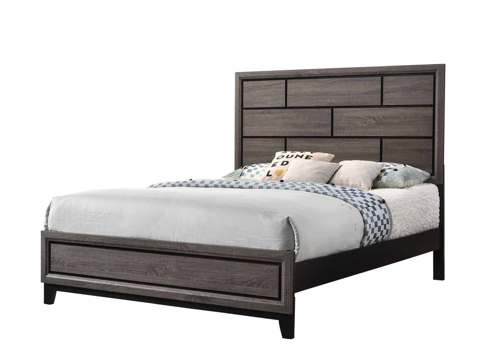 Akerson Gray Panel Bedroom Set - Ornate Home
