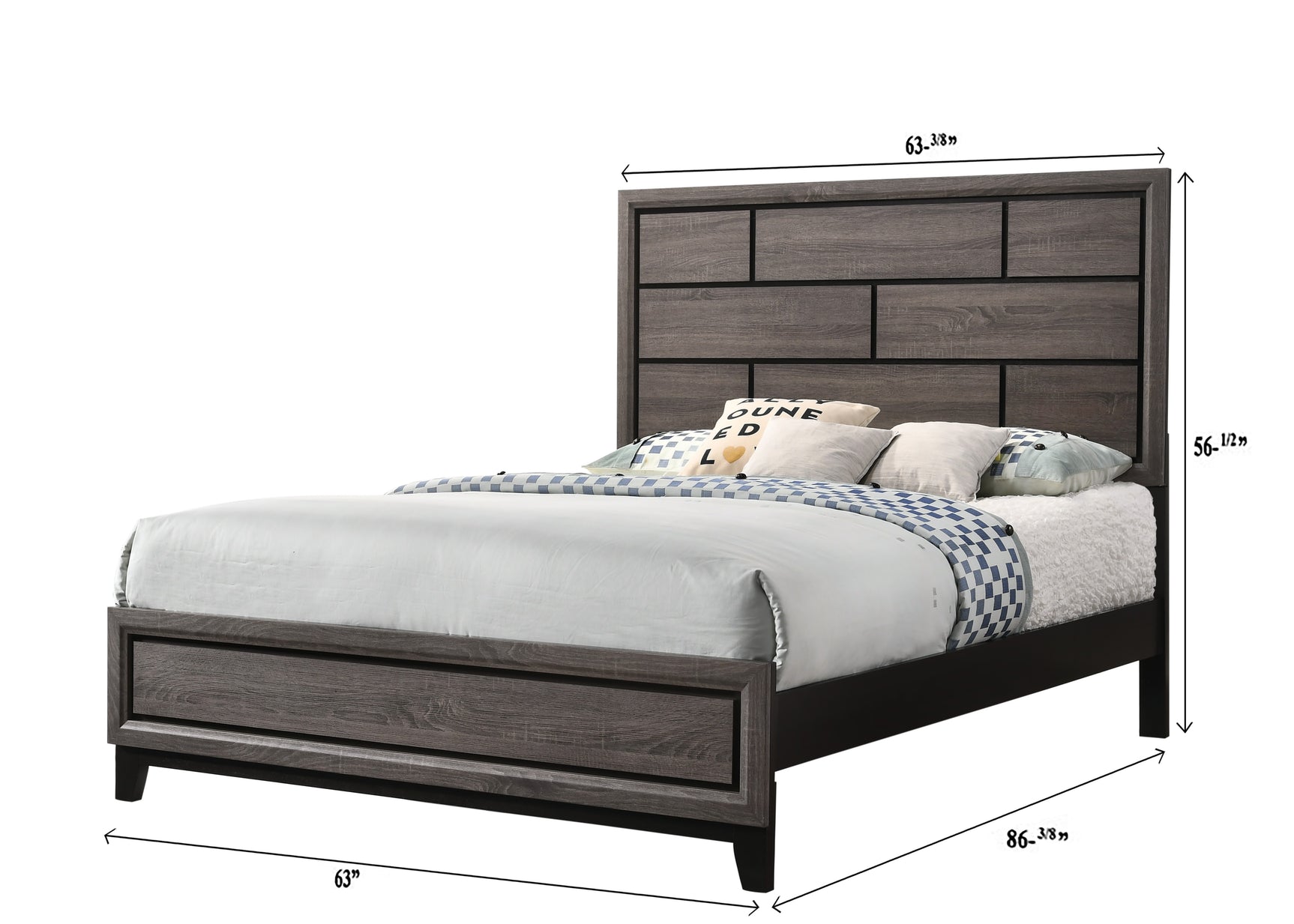 Akerson Gray Panel Bedroom Set - Ornate Home