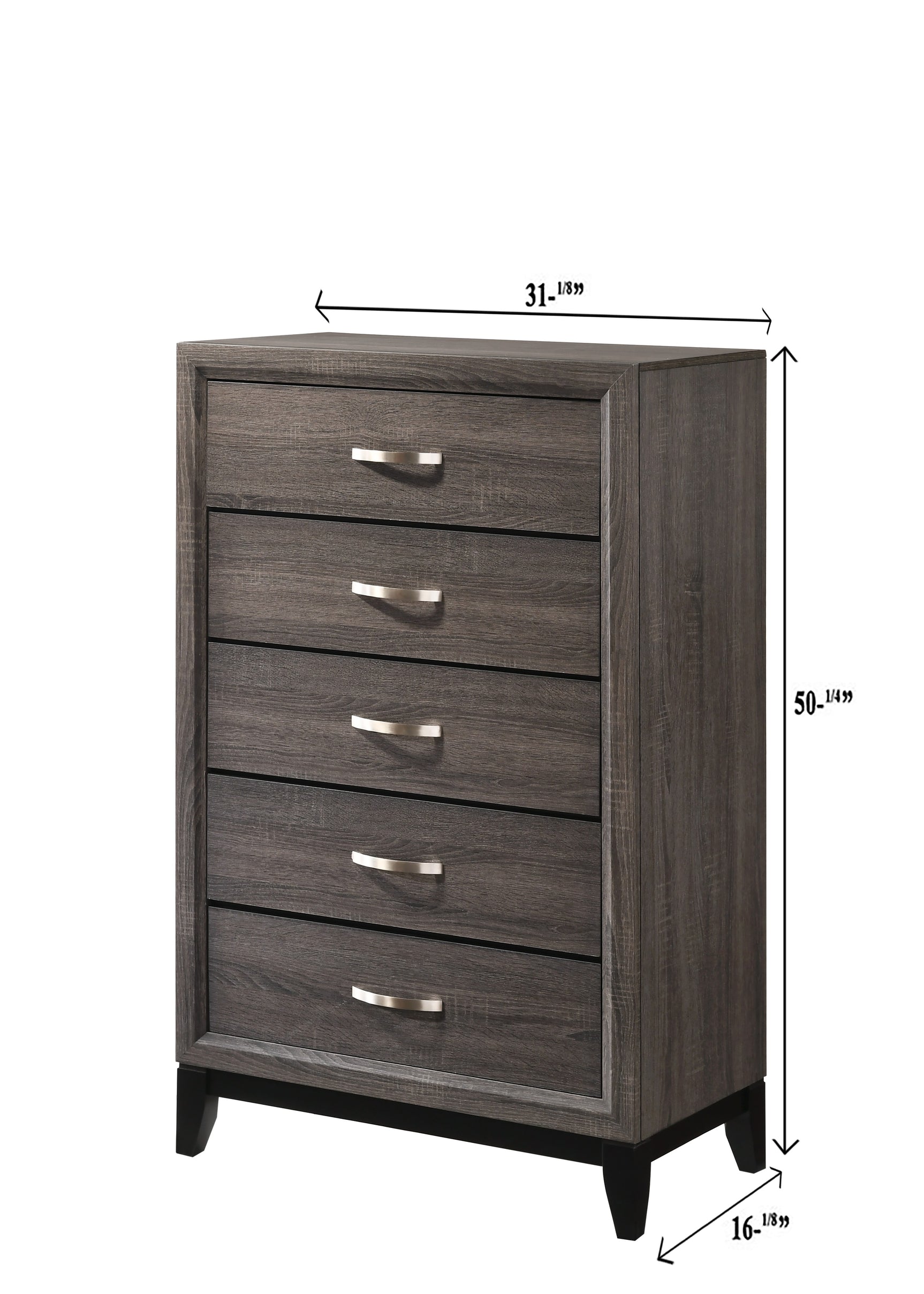 Akerson Gray Panel Bedroom Set - Ornate Home