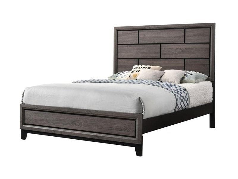 Akerson Gray Twin Panel Bed - Ornate Home
