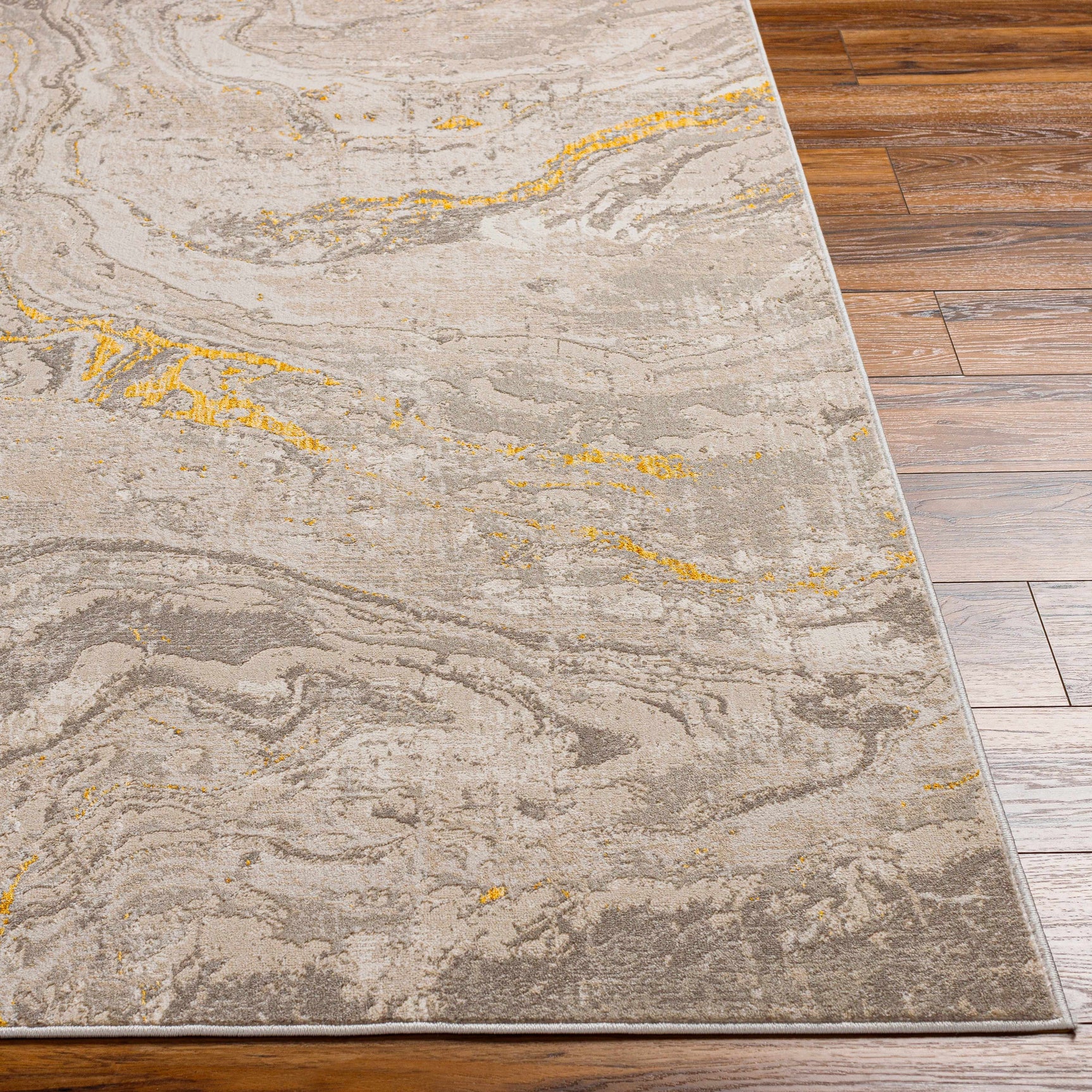 Akins Beige Marble Rug - Clearance - Ornate Home