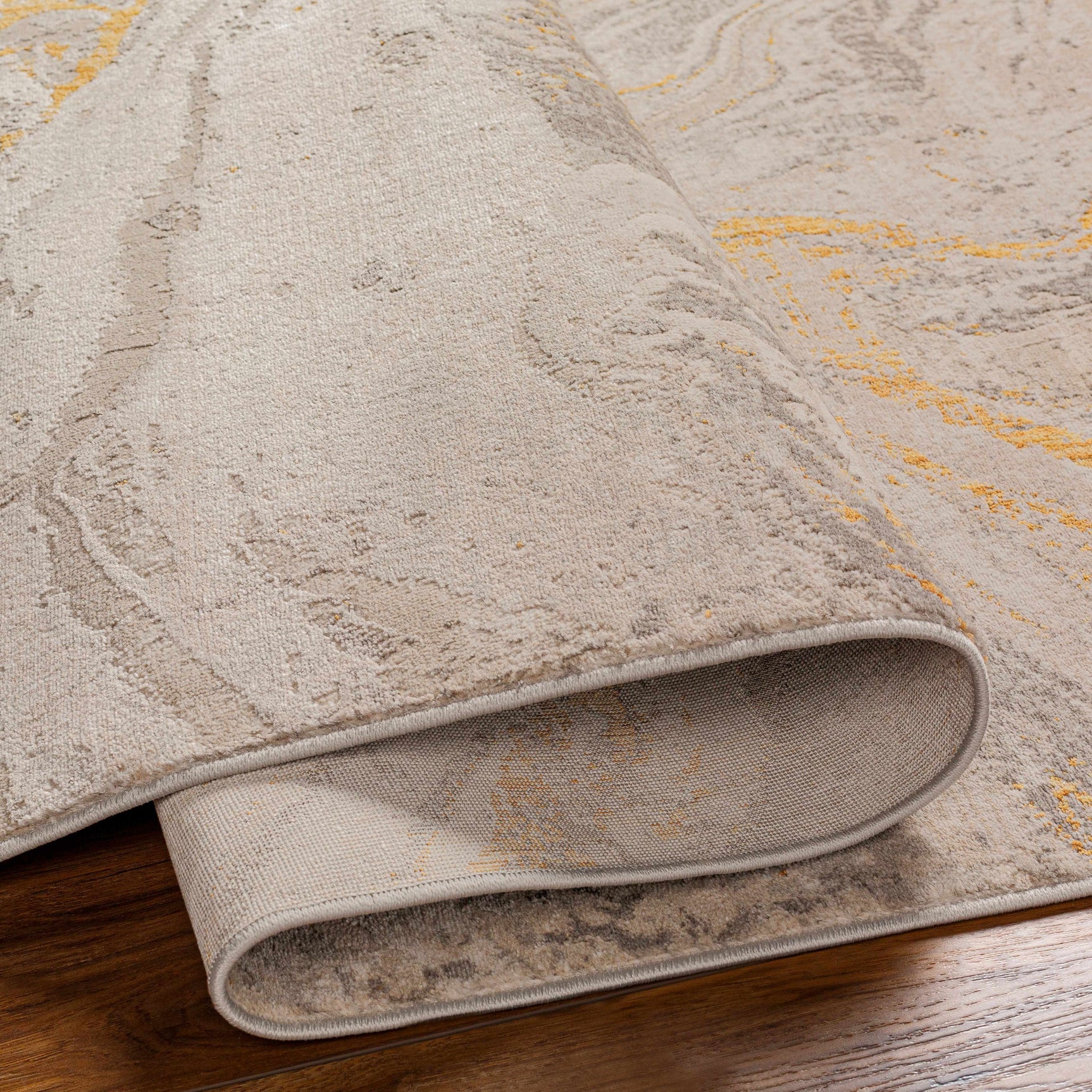Akins Beige Marble Rug - Clearance - Ornate Home